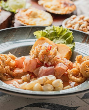 Ceviche Mixto at The Blue Coast